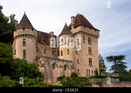Chateau at La Roque-Gageac Stock Photo