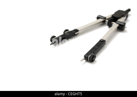 Compass Point Tool A Compass a Tool of Design and Geometry on a White Background Stock ...
