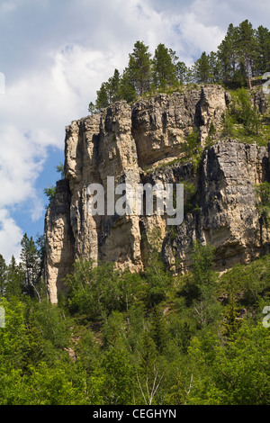 Black Hills Spearfish Canyon South Dakota in USA US beautiful mountain ...