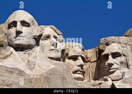 Mount Rushmore American National Memorial sculpture with US presidents faces Park Black Hills South Dakota in USA United States lifestyle life hi-res Stock Photo