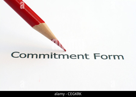employment proposal contract commitment Stock Photo