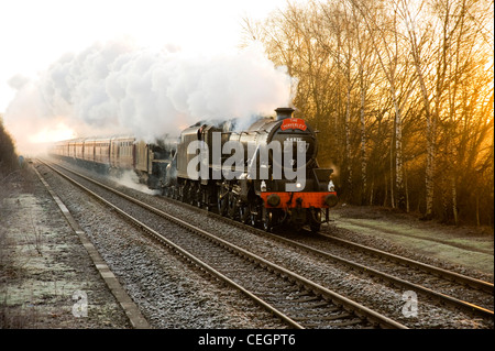 Double headed steam special. Stock Photo