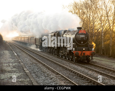 Double headed steam special. Stock Photo