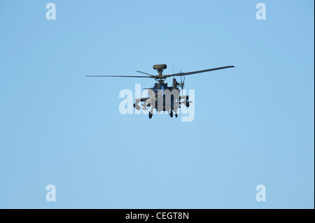 army ah-64 apache helicopter gunship Stock Photo