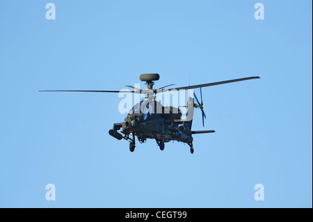 ah-64 apache helicopter gunship Stock Photo