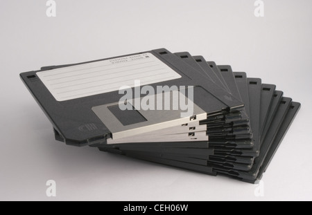 Small stack of floppy disks Stock Photo