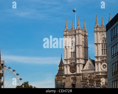 London eye Big Ben and other bildings in London Stock Photo