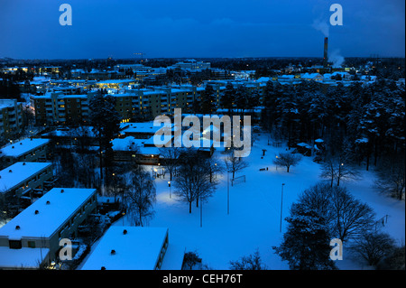 Akalla, a suburb of Stockholm, Sweden. Stock Photo