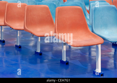 plastic seats Stock Photo
