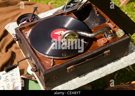 Old gramophone. Stock Photo
