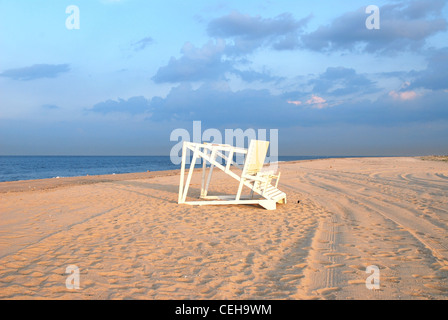 baywatch,chair,beach,sea,beach,ocean,clouds,sand Stock Photo