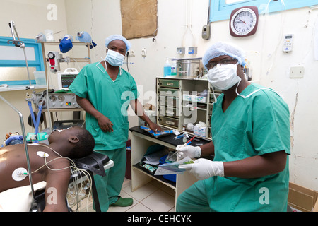 General Anesthesia Hospital General Duekoue Cote d'Ivoire Ivory Coast Stock Photo