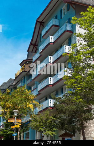 The Palace Hotel in Wengen Switzerland in summer Stock Photo