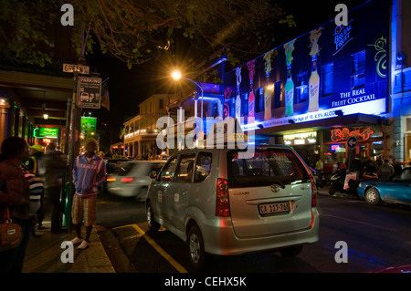 Long Street Nightlife,Cape Town,Western Cape Province Stock Photo