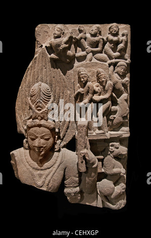 Agni god of fire India Madhya Pradesh 10 century Stock Photo