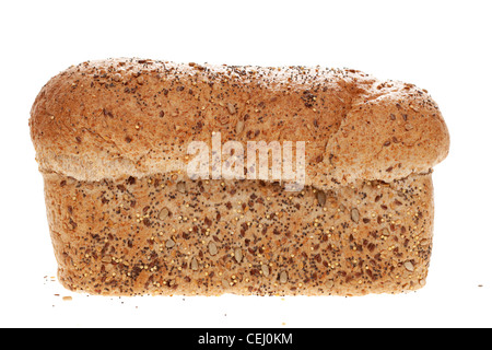 Rustic multigrain seeded wholemeal loaf Stock Photo