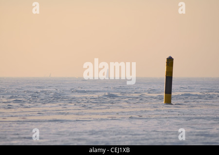 Saint-Petersburg: sunset over the Gulf of Finland Stock Photo