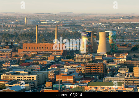 Bloemfontein aerial and stadium,Free State Province Stock Photo