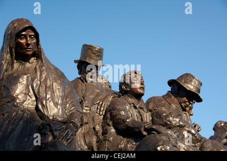 Pennsylvania, Philadelphia. Penn's Landing, The Irish Memorial. Stock Photo