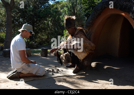 Traditional ceremony,Basotho Cultural Village,Eastern Freestate Stock Photo