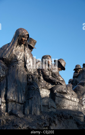 Pennsylvania, Philadelphia. Penn's Landing, The Irish Memorial. Stock Photo