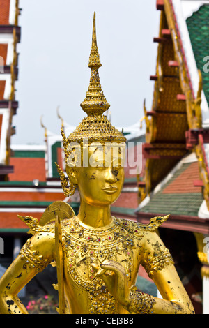 kinaree a mythology figure is watching the temple in the Grand Palace Bangkok Thailand Stock Photo