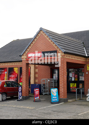 Entrance to Bargain Booze shop in Sandbach Cheshire UK Stock Photo