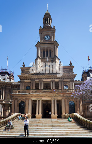 Sydney Town Hall, George Street, Sydney, Australia Stock Photo