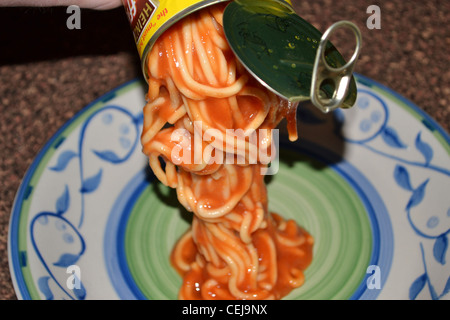 heinz tinned spaghetti, heinz canned spaghetti Stock Photo