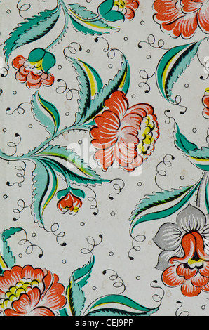 vintage floral ornamental paper background Stock Photo