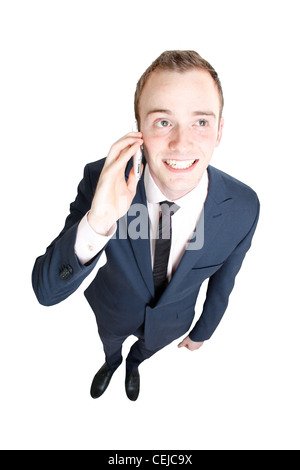 Business man talking in cell phone Stock Photo