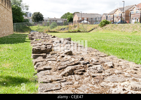 Wallsend Newcastle and part of Hadrian's Wall Stock Photo