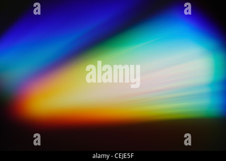 Abstract colours and light patterns on a CD Stock Photo