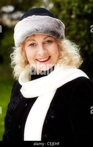 Portrait of woman outdoors Stock Photo