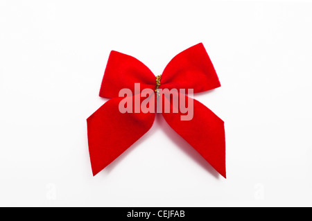 A red ribbon bow Stock Photo