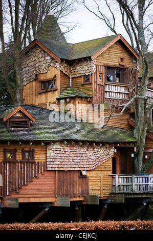 Treehouse at Alnwick Castle, Northumberland, United Kingdom Stock Photo