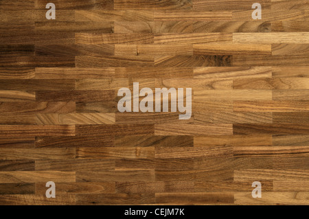 Wood texture - parquet floor made of the natural american walnut wood. Stock Photo