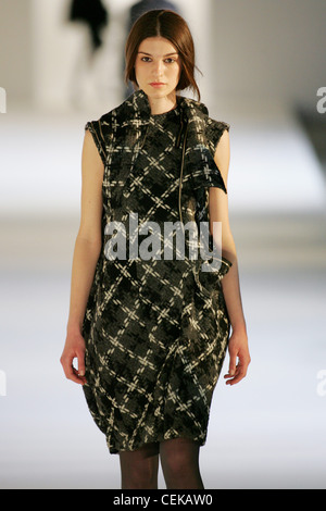 Preen London Ready to Wear Autumn Winter Sleeveless print dress Stock Photo