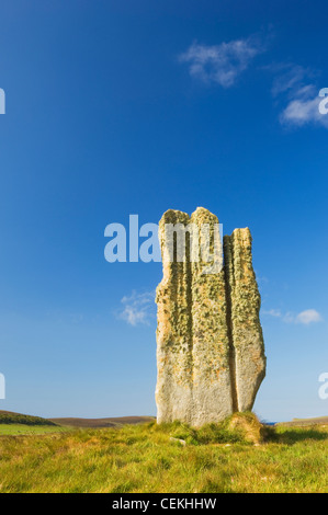 The Stone of Setter, a standing stone on the island of Eday, Orkney Islands, Scotland. Stock Photo