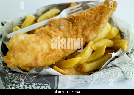 Fish Wrapped In Newspaper Stock Photo - Alamy