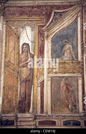 Italy, Naples, Naples National Archeological Museum, from Boscoreale, Theatrical Decoration