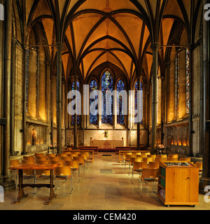 The Trinity Chapel inside Salisbury Cathedral, Wiltshire, UK Stock Photo