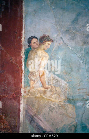 Italy, Naples, Naples Museum, from Pompeii, Prince of Montenegro House, Perseus freeing Andromeda Stock Photo