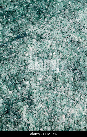 View of shattered glass. Stock Photo