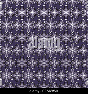 seamless wallpaper with abstract flowers Stock Photo - Alamy