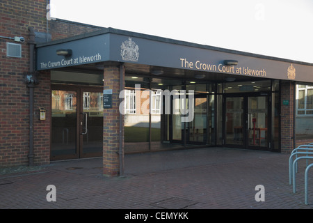 Entrance of Isleworth Crown Court, Ridgeway Road Isleworth, Middlesex