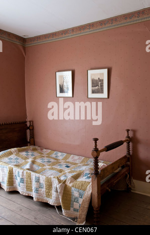 Befroom inside the Astor House Museum, Golden, Colorado. Stock Photo