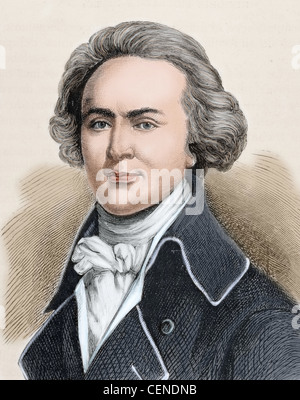 John Quincy Adams (1767-1848). American politician and diplomat. Sixth President of the United States. Stock Photo