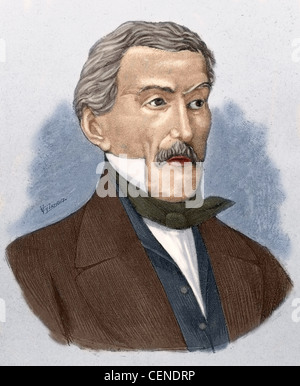 Jose de San Martin (1778-1850). Argentine politician and military hero of American independence, called 'The Liberator'. Stock Photo