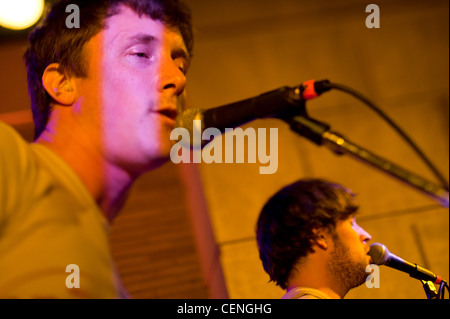 Religious / Psychedelic / Punk Rock band Pterodactyl performs during the second night of Steer Roast 2009. Stock Photo